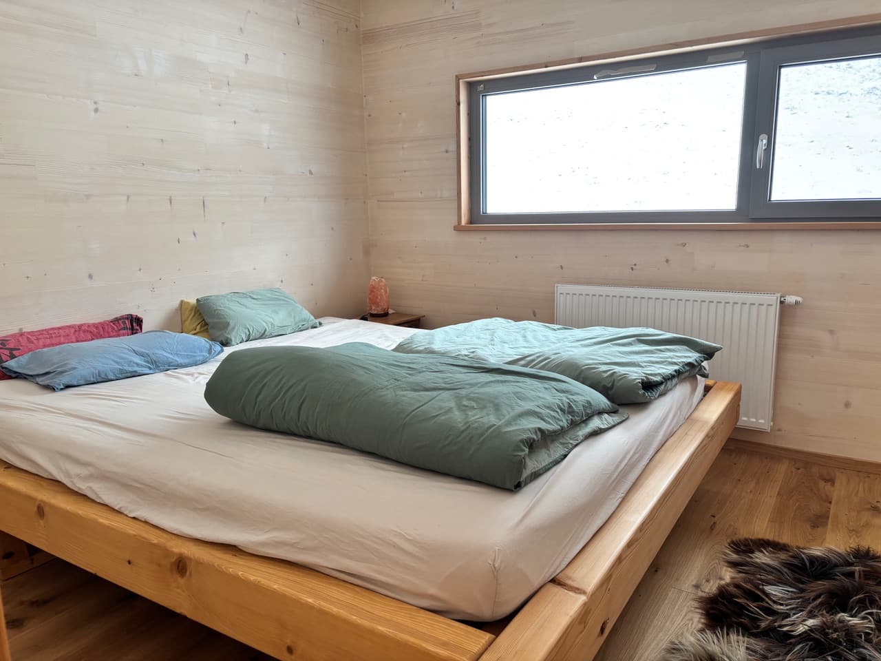 Blick vom Apartment auf die umliegende Landschaft